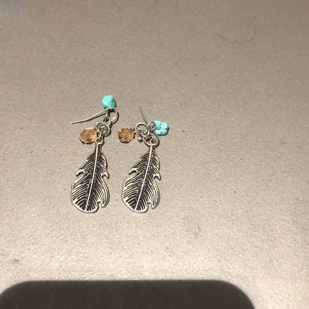 Feather earrings